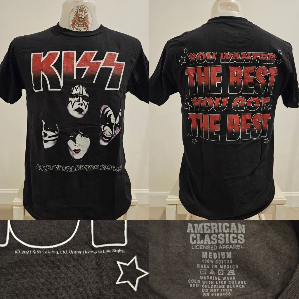 🔥KISS ROSE เสื้อวงKISS(คริส โรเซ่)เสื้อทัวร์ งานลิขสิทธิ์แท้ นำ