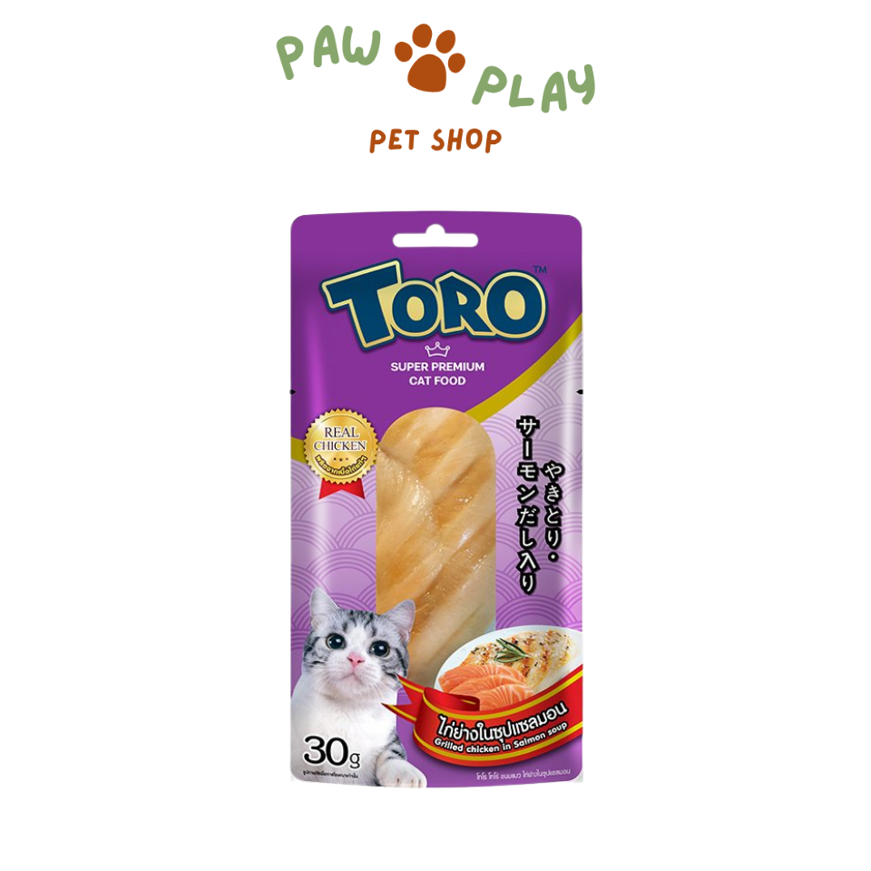 Toro Toro Cat Snack 30g. โทโร โทโร่ อาหารว่างแมว ขนมแมวปลาชิ้น ไก่ชิ้น ...