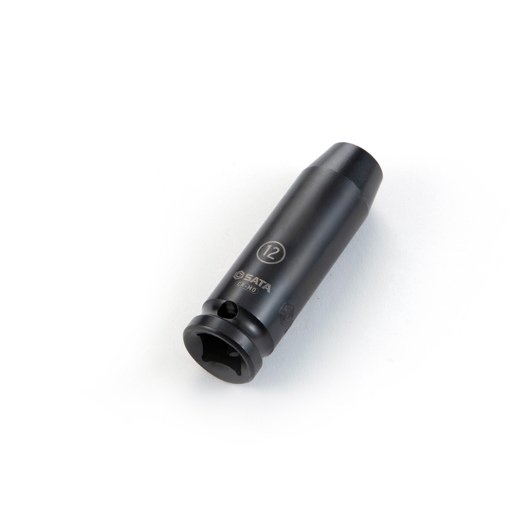 SATA 34403 - 34410 ลูกบล็อกลม ดำยาว บาง ถอดล้อแม็ก 1/2