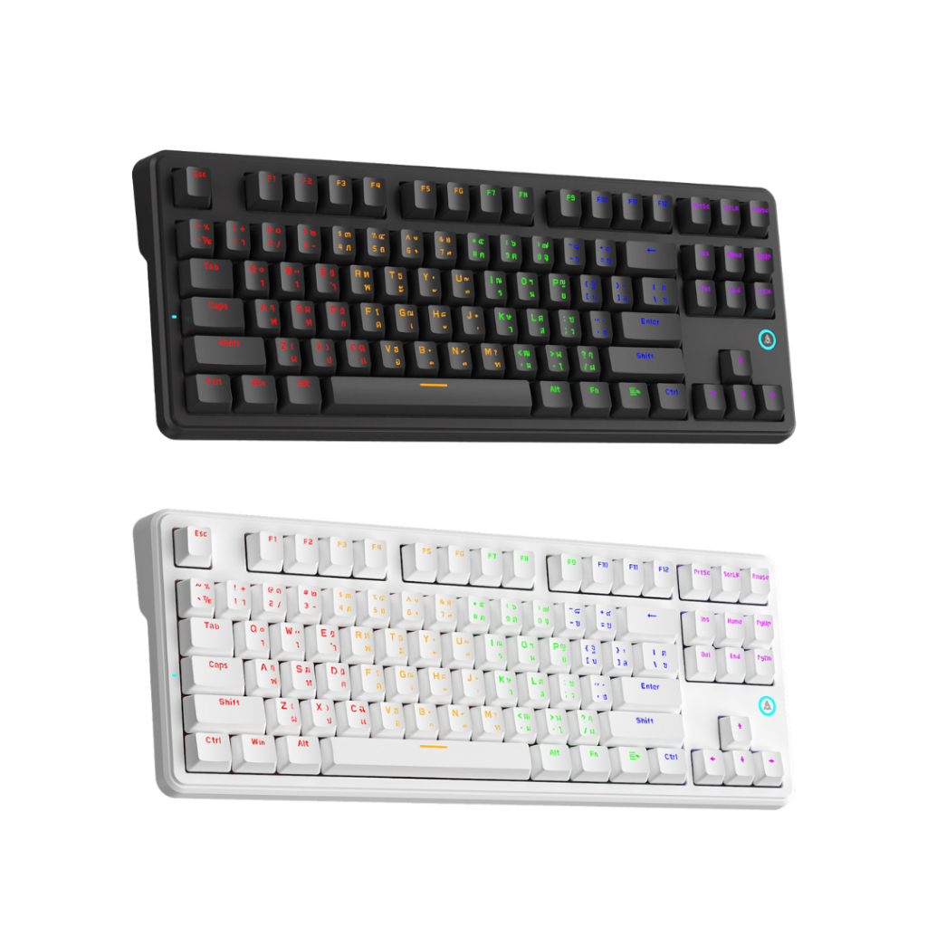 คีย์บอร์ดเกมมิ่ง Ajazz AK870 V2 TH Version Wired RGB Gaming Keyboard by ...