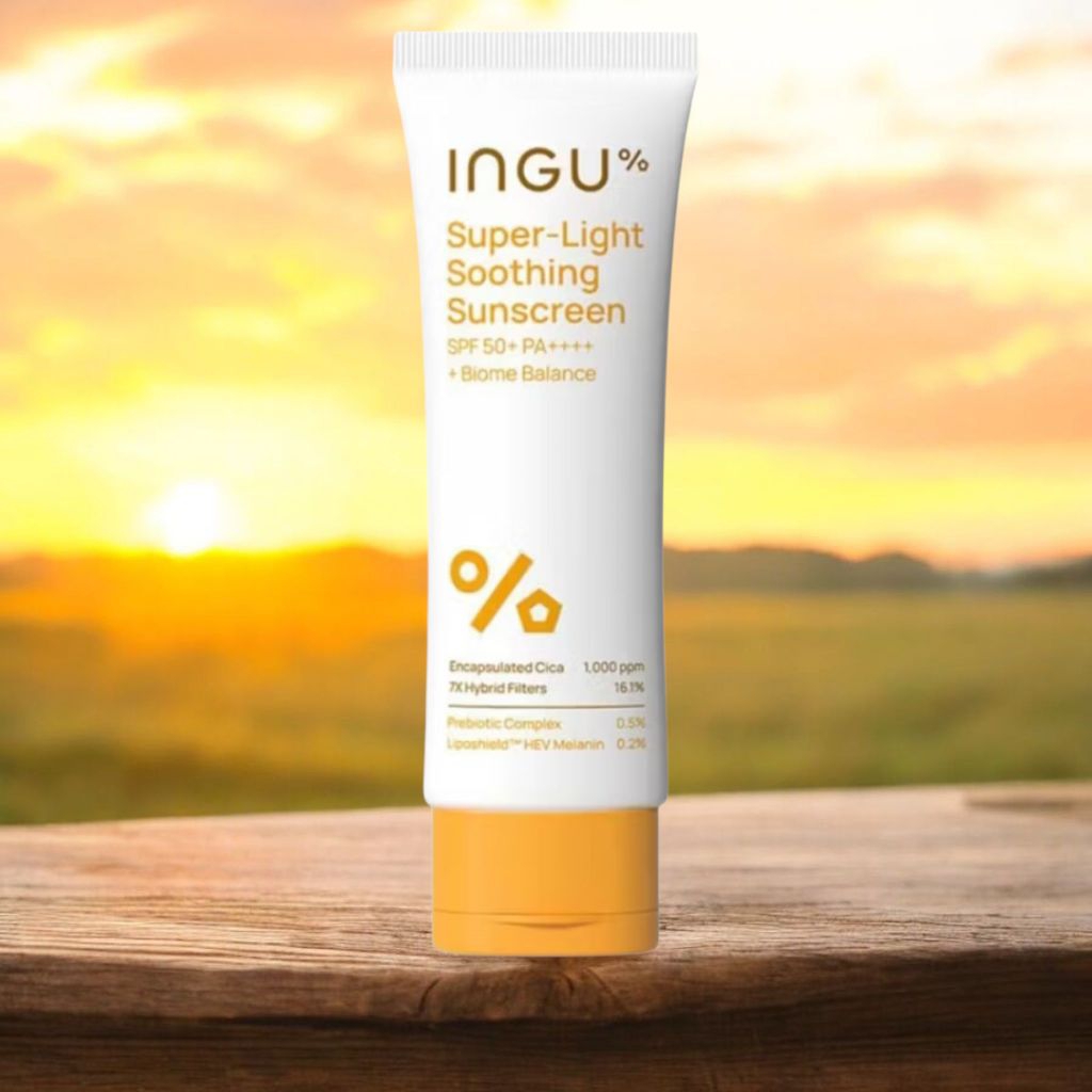(สูตรใหม่) แท้ 💯% กันแดด INGU 50g Skin Super-Light Soothing Sunscreen ...