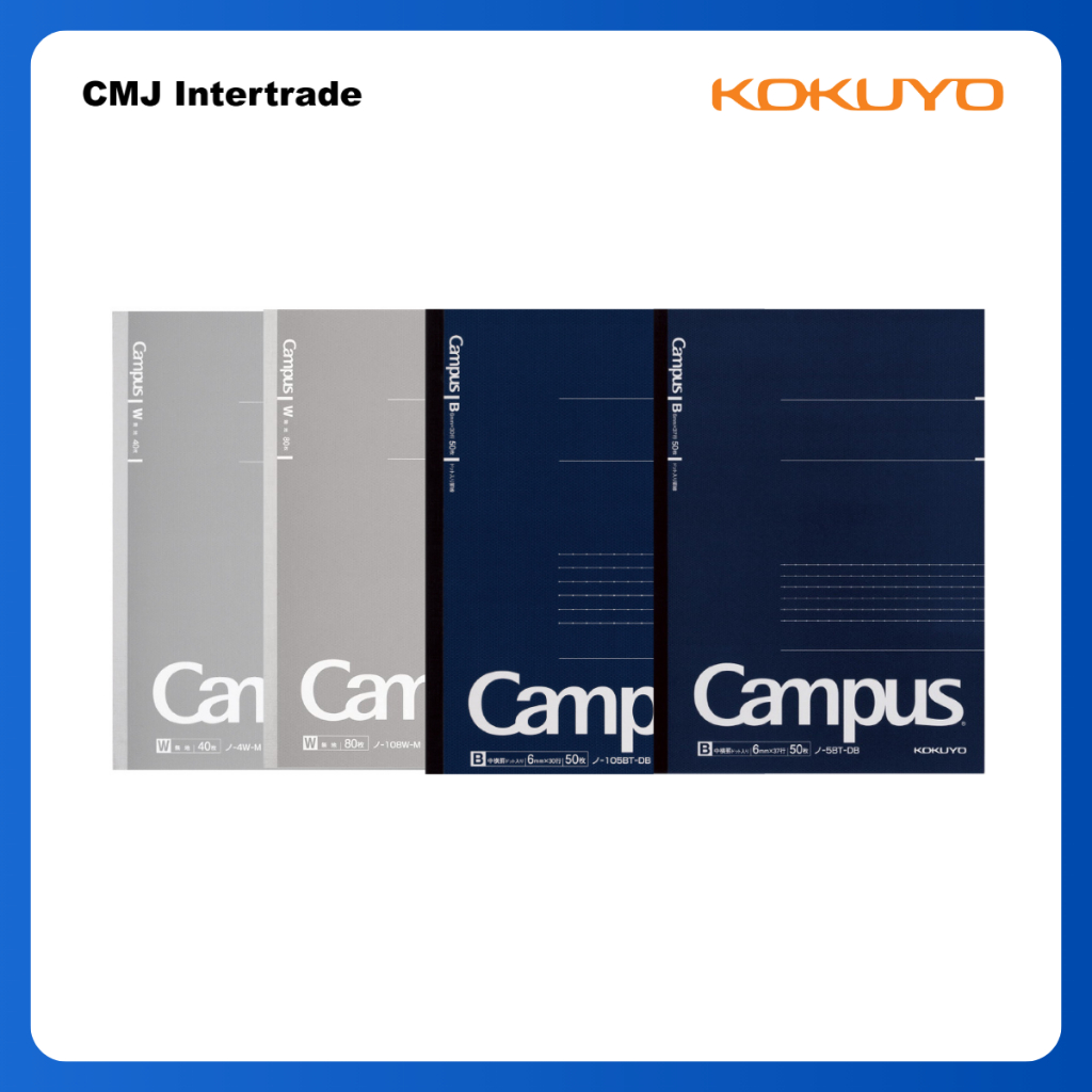 KOKUYO Campus Note A5 / B5 สมุด Campus ขนาด A5 / B5 50แผ่น / 80 แผ่น ...