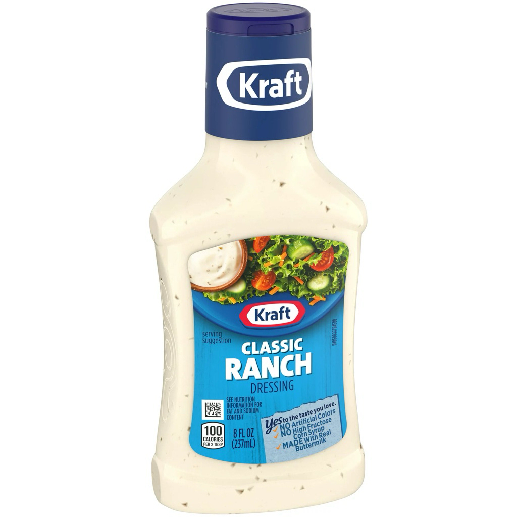 Kraft classic ranch dressing 237ml. คราฟ แรนช์ น้ำสลัด ขากอดมริกา ...