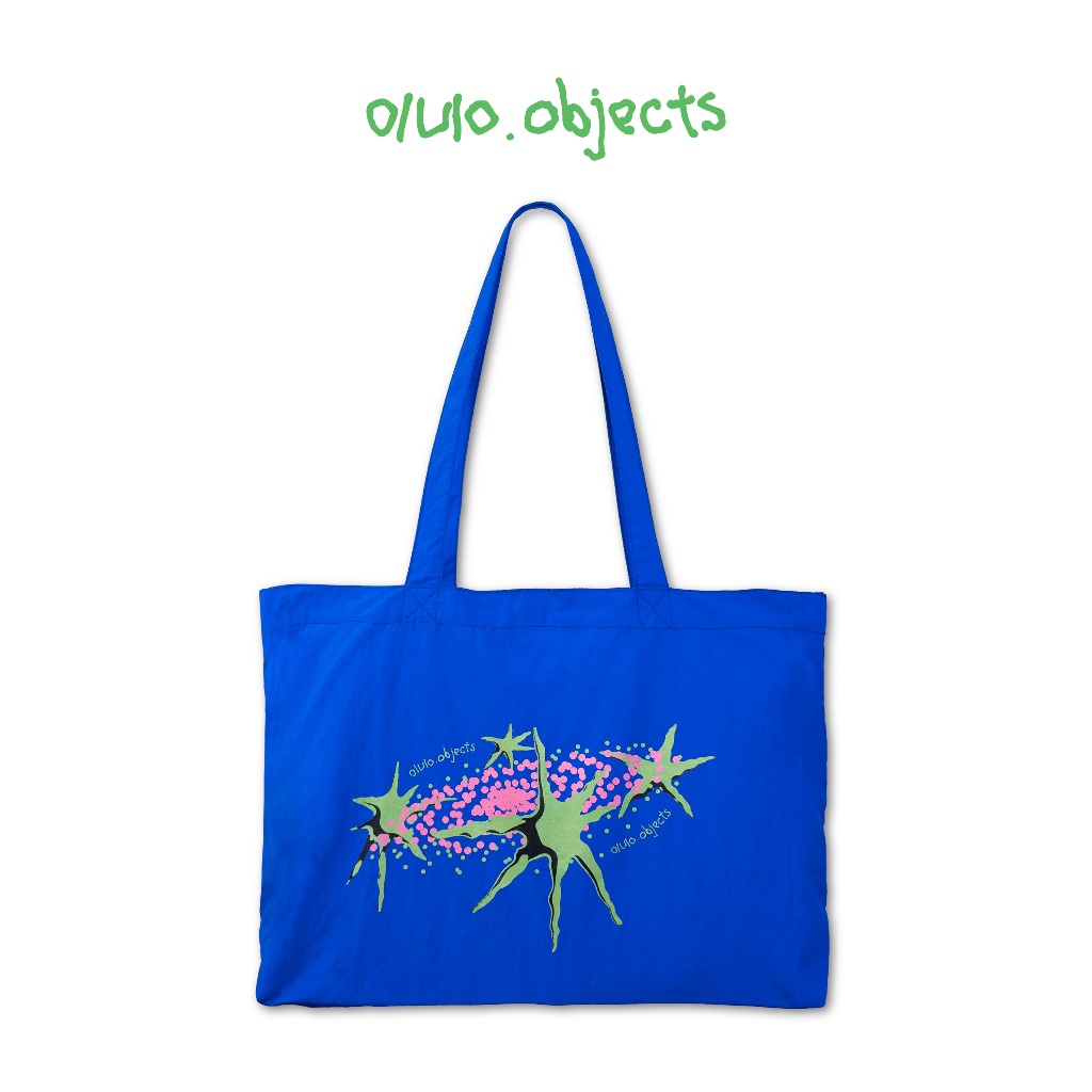 olulo Special - Galaxy Bag กระเป๋า Tote ผ้าไนลอน สีน้ำเงินสดใส | Shopee ...