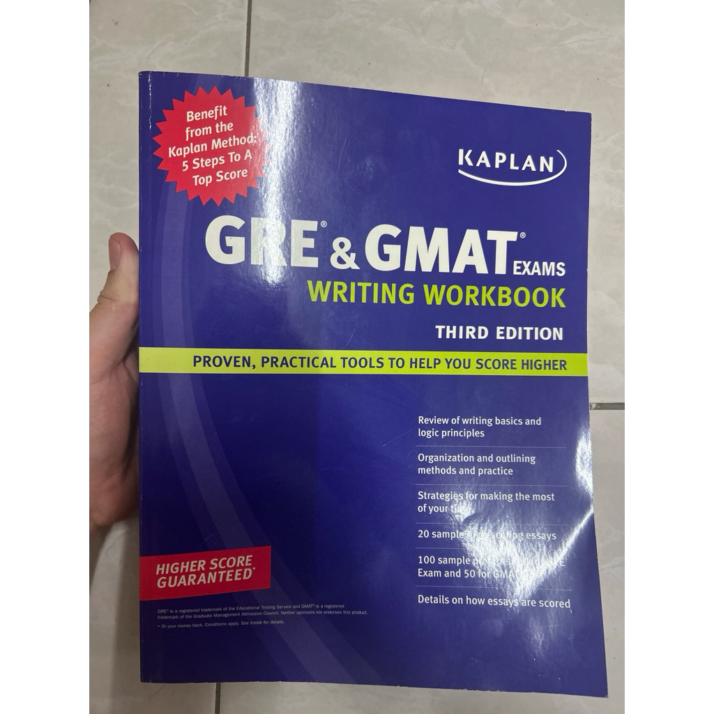 gre & gmat exams writing workbook มือสอง | Shopee Thailand