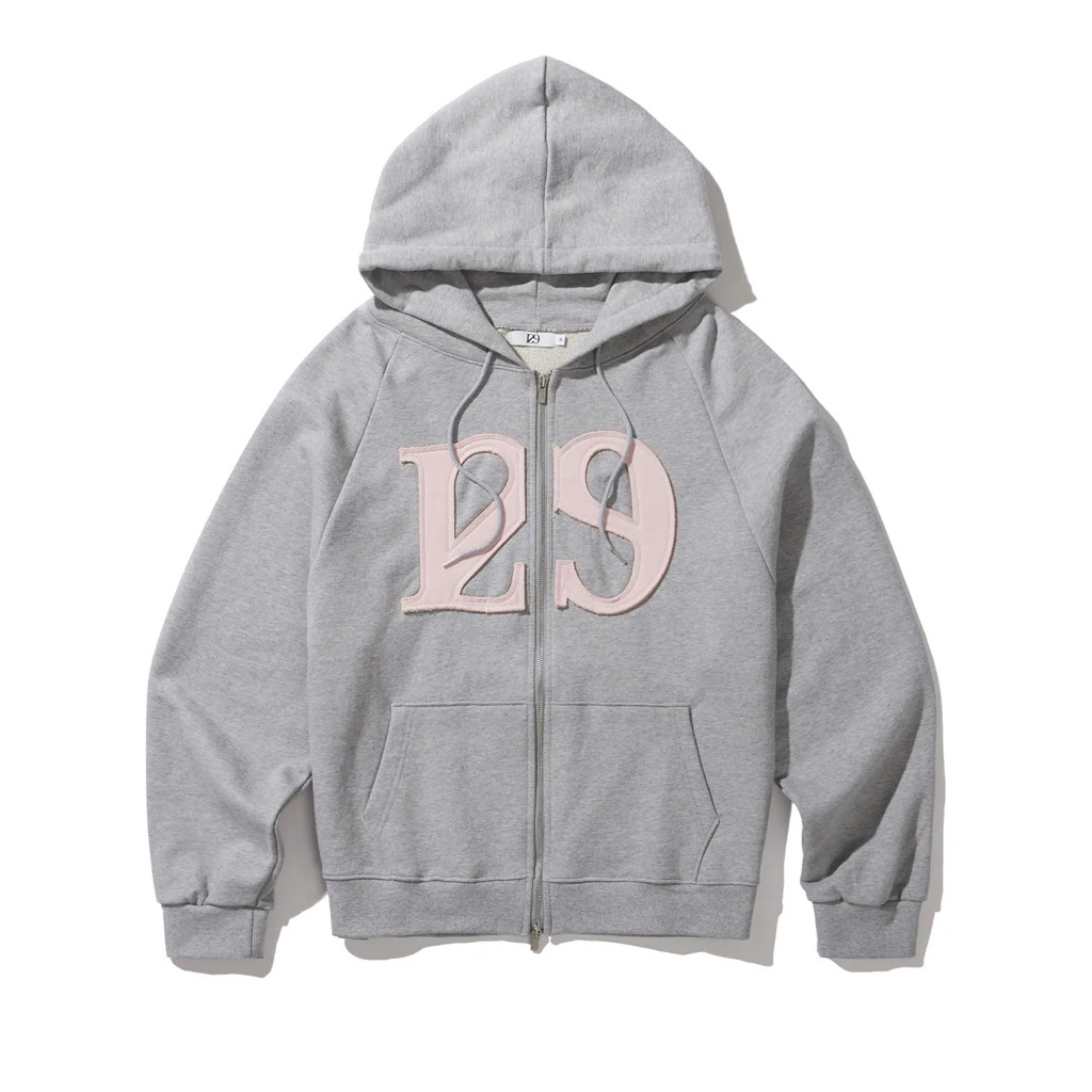 ILLIGO 129 Logo Patch Hoodie Zip Up 🎀🧸 | Shopee Thailand