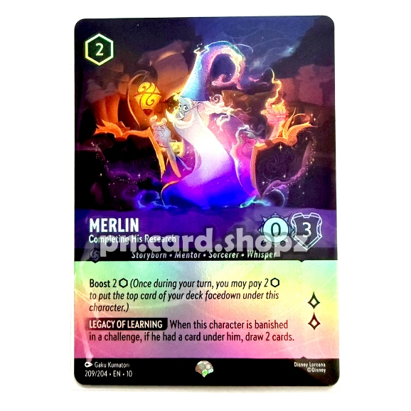 merlin lorcana card Disney Lorcana TCG Rise of the Floodborn Starter Deck (Merlin and Tian –  Maziply Toys main image 0