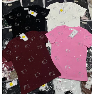 โปรโมชั่น Flash Sale : รีดเพชรป้ายU+เข้ารูปสวย ผ้ายูนิโคล่