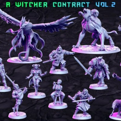 Witcher Contract : Character : Miniature Resin โมเดลบอร์ดเกม ผลิตตาม ...