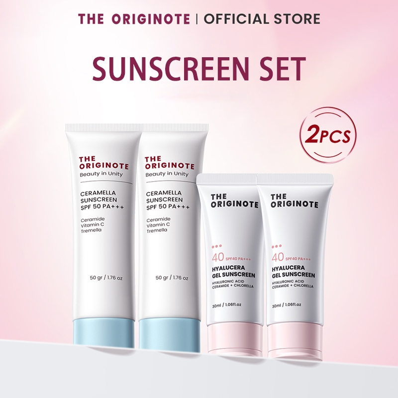 【เซตคู่】The Originote Ceramella Sunscreen SPF 50 PA+++ครีมกันแดด พิเศษ2ชิ้น ป้องกัน2