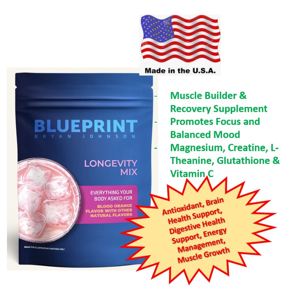 Blueprint Bryan Johnson Longevity Mix - ผงชงดื่มเสริมสร้าง และ ฟื้นฟู ...