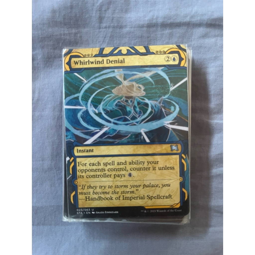 การ์ด MTG Whirlwind Denial Blue Magic the Gathering รุ่น STA สภาพ Ex-Nm ...