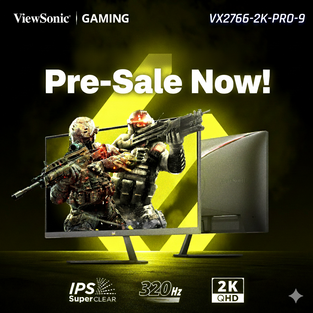 📌Pre ViewSonic VX2766-2K-PRO-9 27” IPS, 320Hz 2K QHD, G-Sync, HDMI 2.1 ...