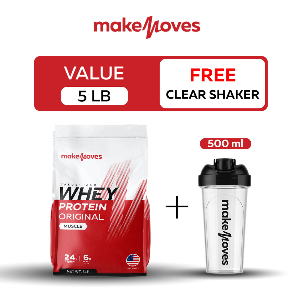 (5LB,10LB) MakeMoves Whey Protein Original Muscle - เวย์โปรตีน สูตร ...