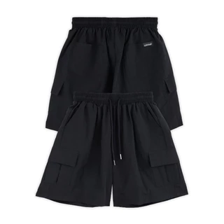 URTHE - กางเกงขาสั้น เอวยืด ปักโลโก้ รุ่น SUPER SHORTS