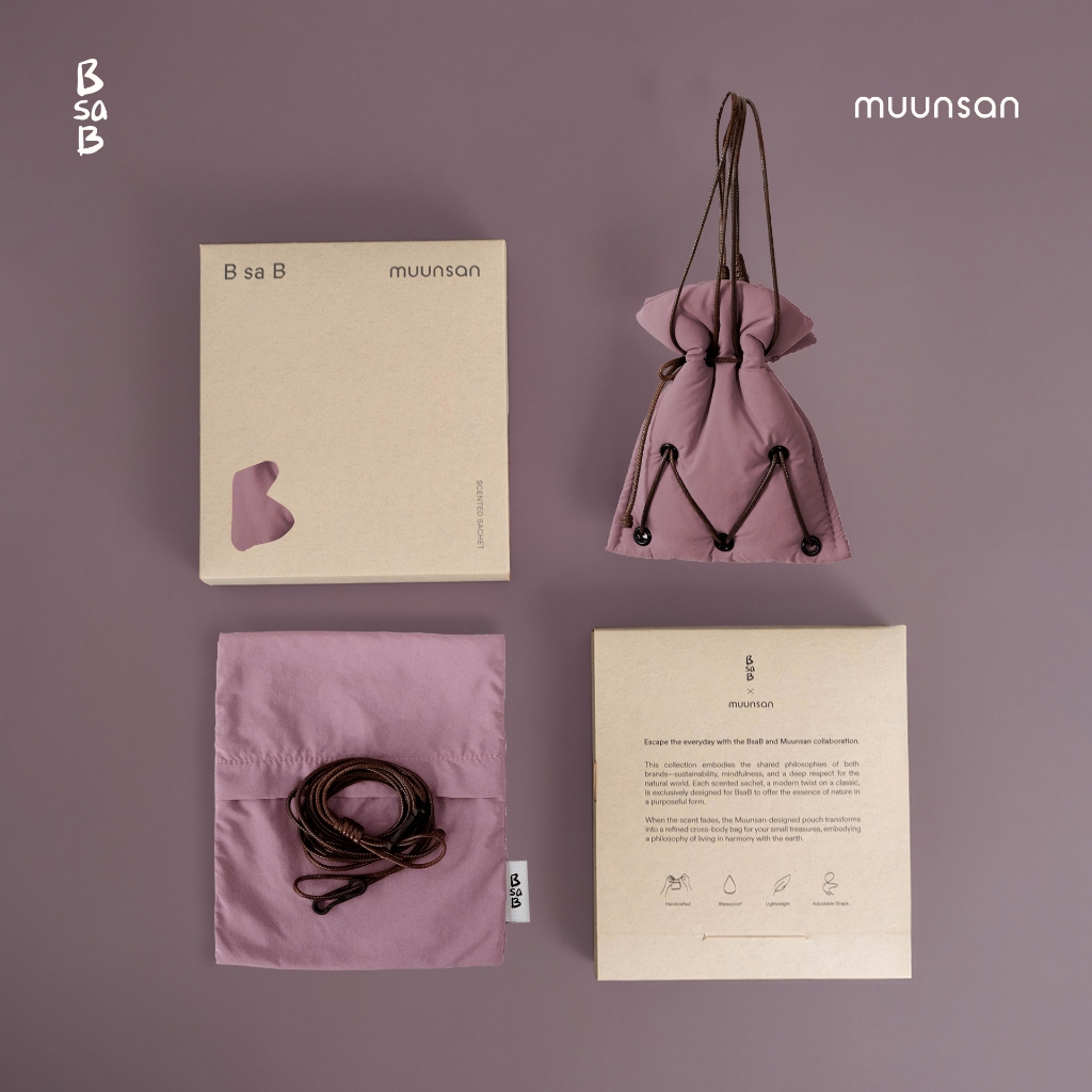 BsaB x Muunsan Scent Sachet Bag Set เซ็ตกระเป๋าสี Lilac (สีพิเศษเฉพาะ ...