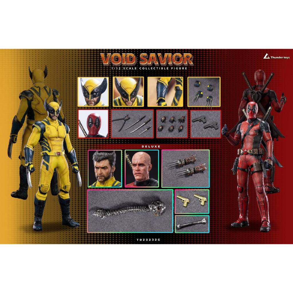 Thunder 1/12 : Void Savior TD20232 C : Deadpool & Wolverine (เซท3