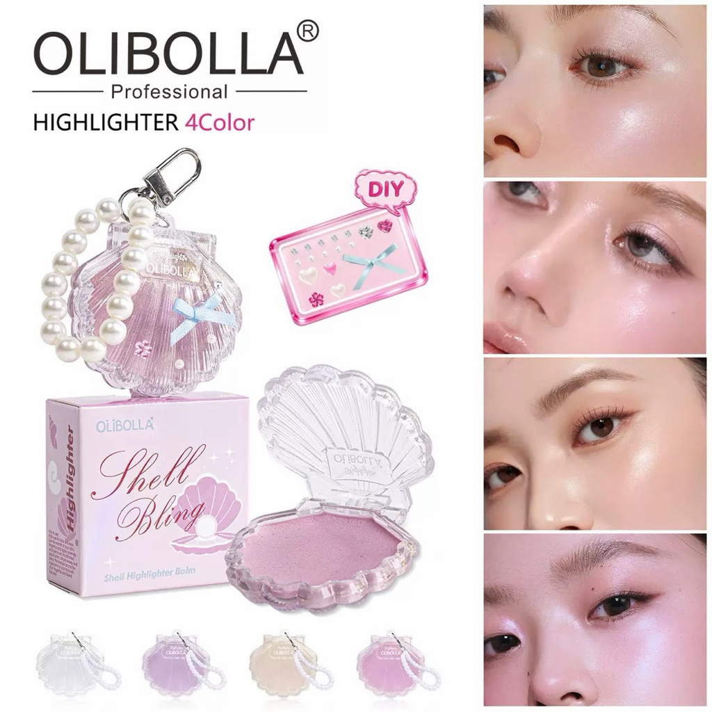 Olibolla Shell Bring Highlighter Balm ไฮไลท์เปลือกหอย พวงกุญแจ DIY S ...