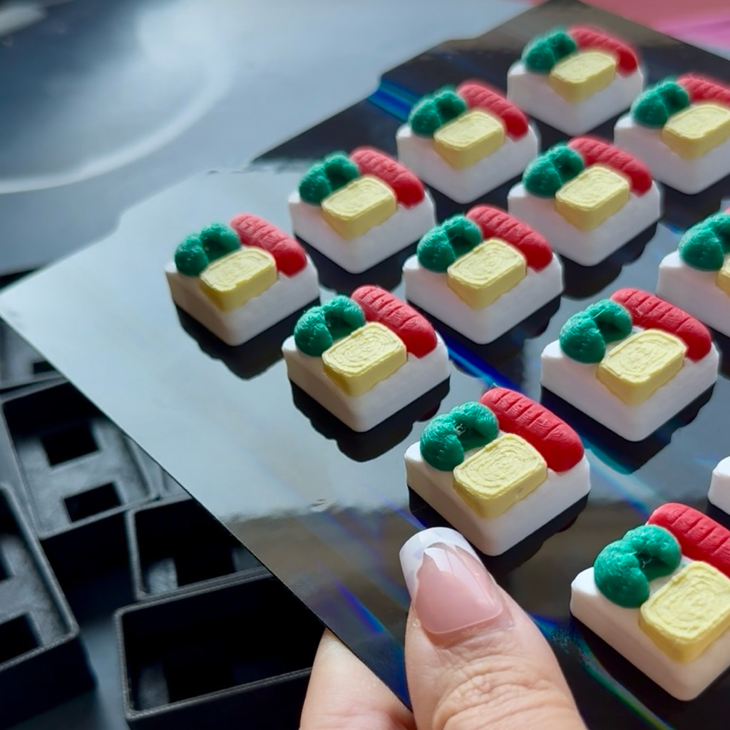 Bento Sushi Clicker พวงกุญแจคลิก คีย์แคป ลายเบนโตะ ซูชิ อาหารญี่ปุ่น by ...