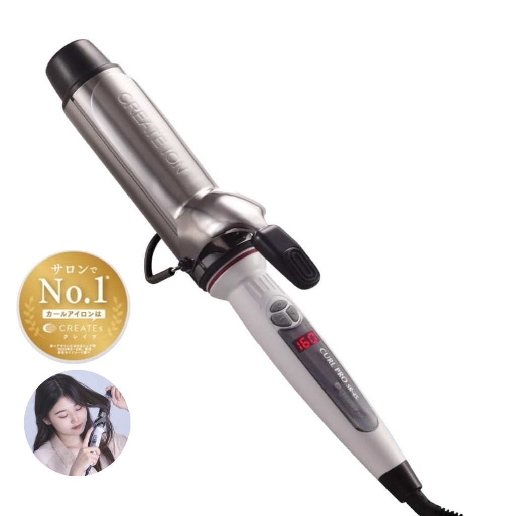 เครื่องม้วนผม ลอนใหญ่ 45mm Create Ion Curl Pro SR-45 แกนเซรามิก ผม