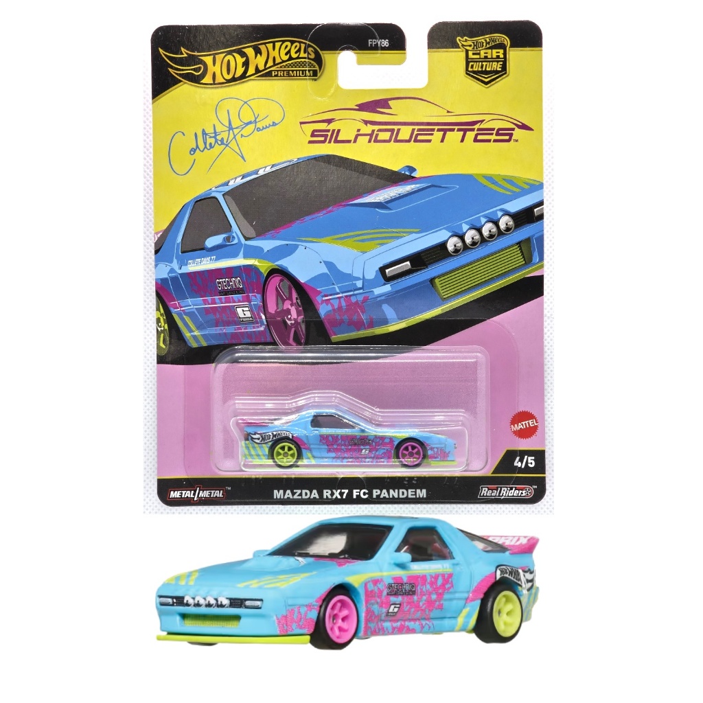 Hot Wheels Premium ลายเซ็นต์ Collete Davis รถเหล็กฮอตวิล รุ่น MAZDA RX7 ...