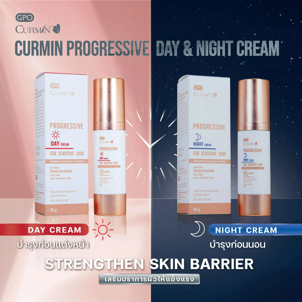 CURMIN PROGRESSIVE DAY CREAM 30 g. (Exp.16/10/26) | Shopee Thailand