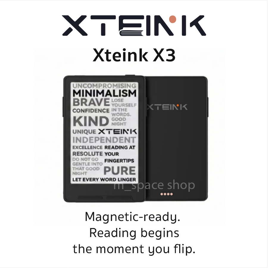 Xteink X3 【พรีออเดอร์】 Magnetic Ready, Ultra-Thin Paper-like eReader ...