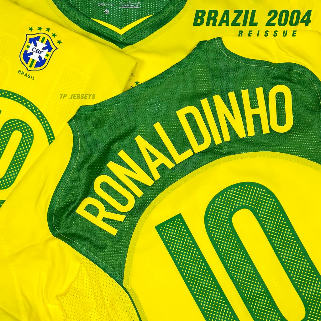 เสื้อฟุตบอล Brazil 2004 Reissue เสื้อบราซิล | Shopee Thailand