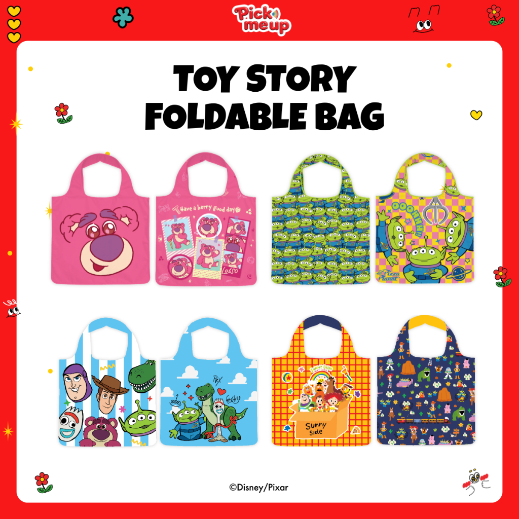 PickMeUp กระเป๋าพับได้ Foldable Bag ลาย TOY STORY