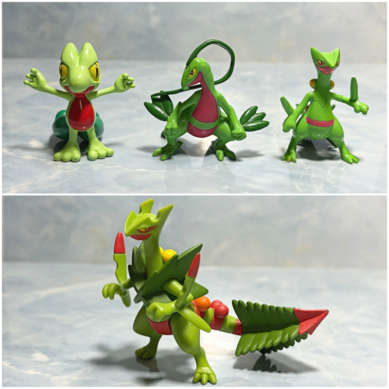 [ของแท้] [มือสอง] Pokemon Moncolle Mega Sceptile Grovyle Treecko Figure ...