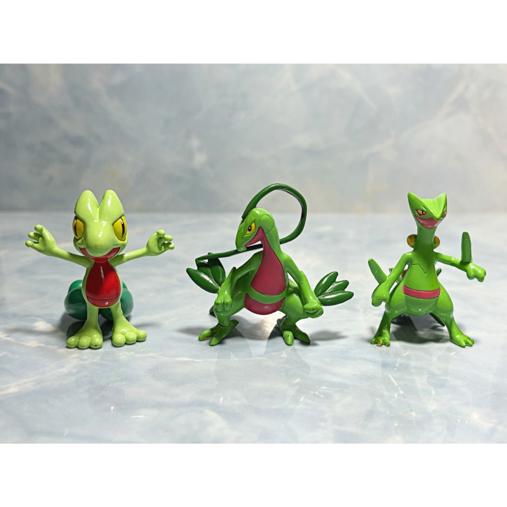 [ของแท้] [มือสอง] Pokemon Moncolle Mega Sceptile Grovyle Treecko Figure ...