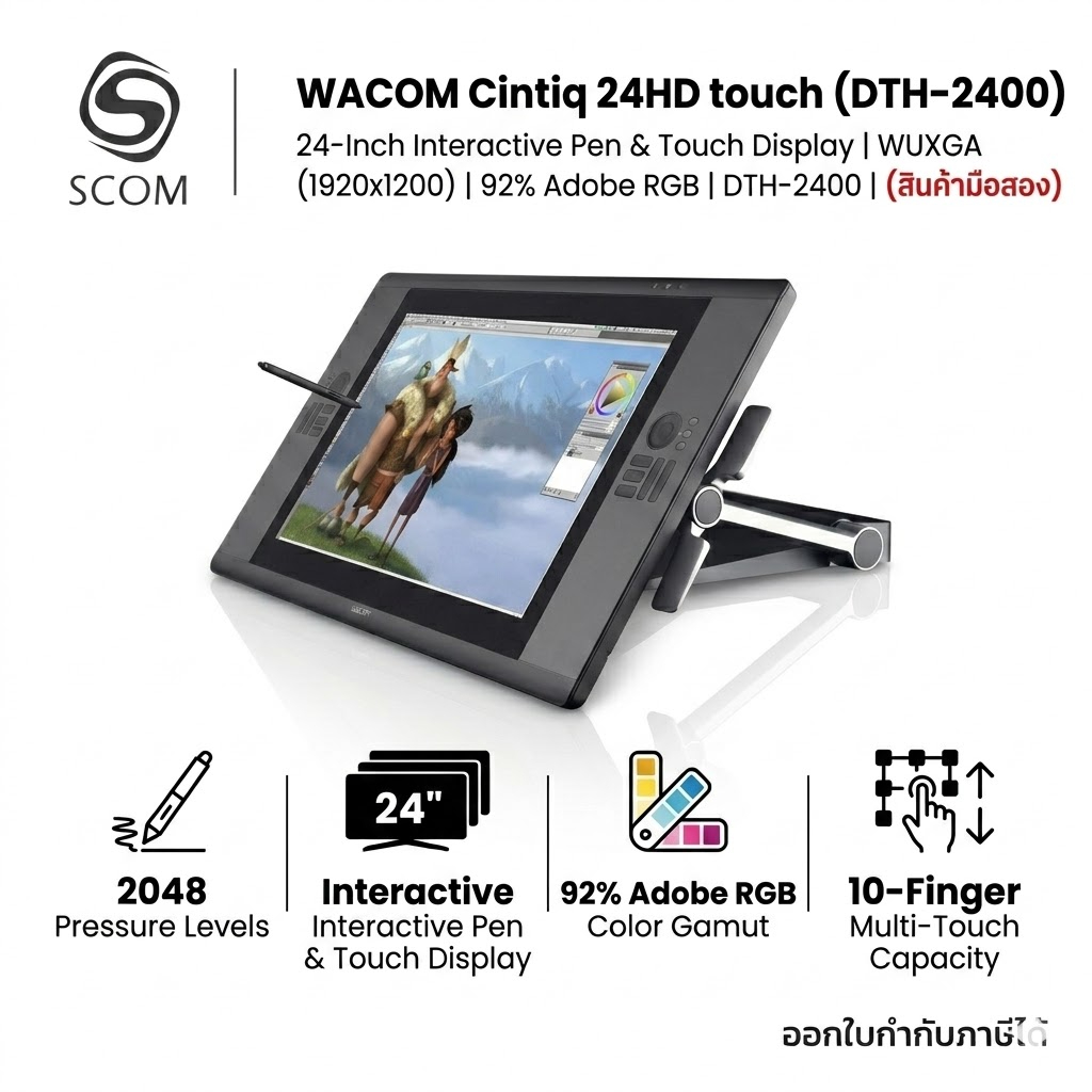 จอ Wacom Cintiq 24HD touch (DTH-2400) มือสอง | Shopee Thailand