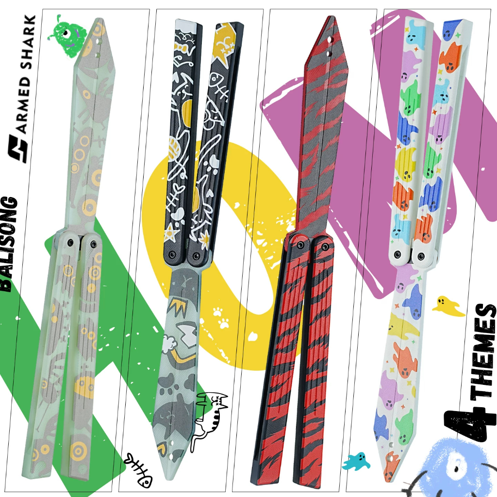 Armed sharks HOM G10 ของเล่นบาลิซอง สำหรับการฝึกควง มีดบาลิซอง มีดควง ...