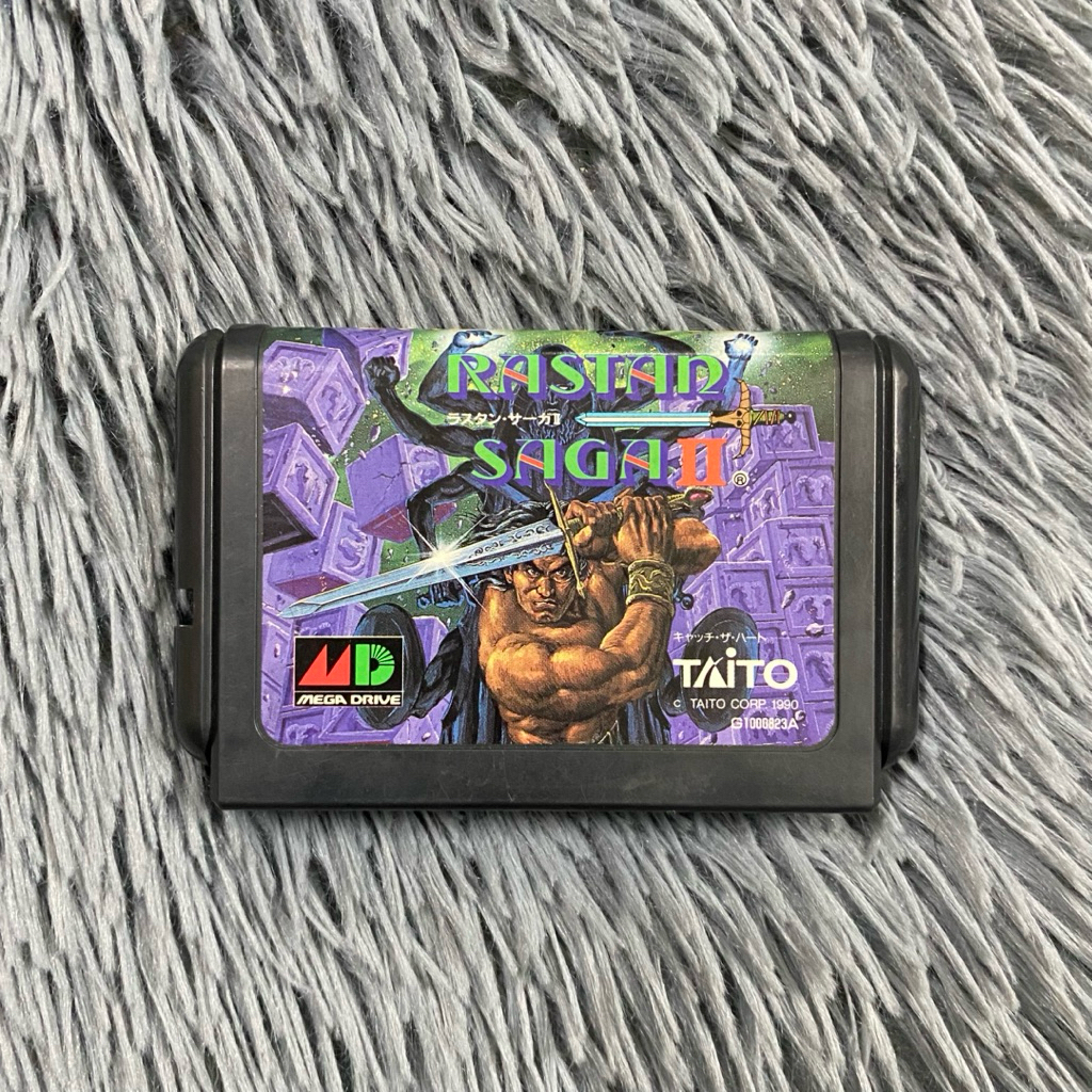 ตลับแท้เครื่อง SEGA Mega Drive เกมส์ Rastan Saga2 (ตะลุยด่าน) โซน 🇯🇵 ...