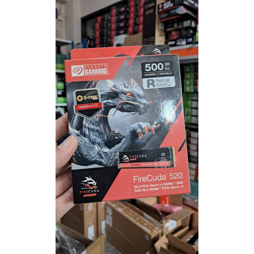 Seagate Firecuda 520 500GB Internal SSD PCIe Gen4 X4 NVMe for