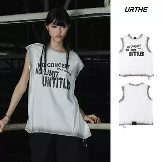 URTHE - เสื้อแขนกุด ฟอกเฟด Oversize รุ่น NO RULE TANK TOP - Col. OZDE UNTITLED
