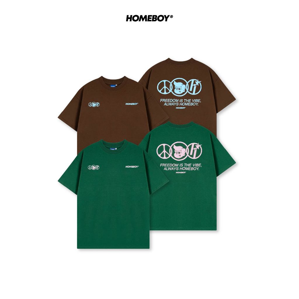 HOMEBOY เสื้อOVERSIZE HB.MAX.DIVERSITY คอตตอน100% ใส่ได้ทุกวัน