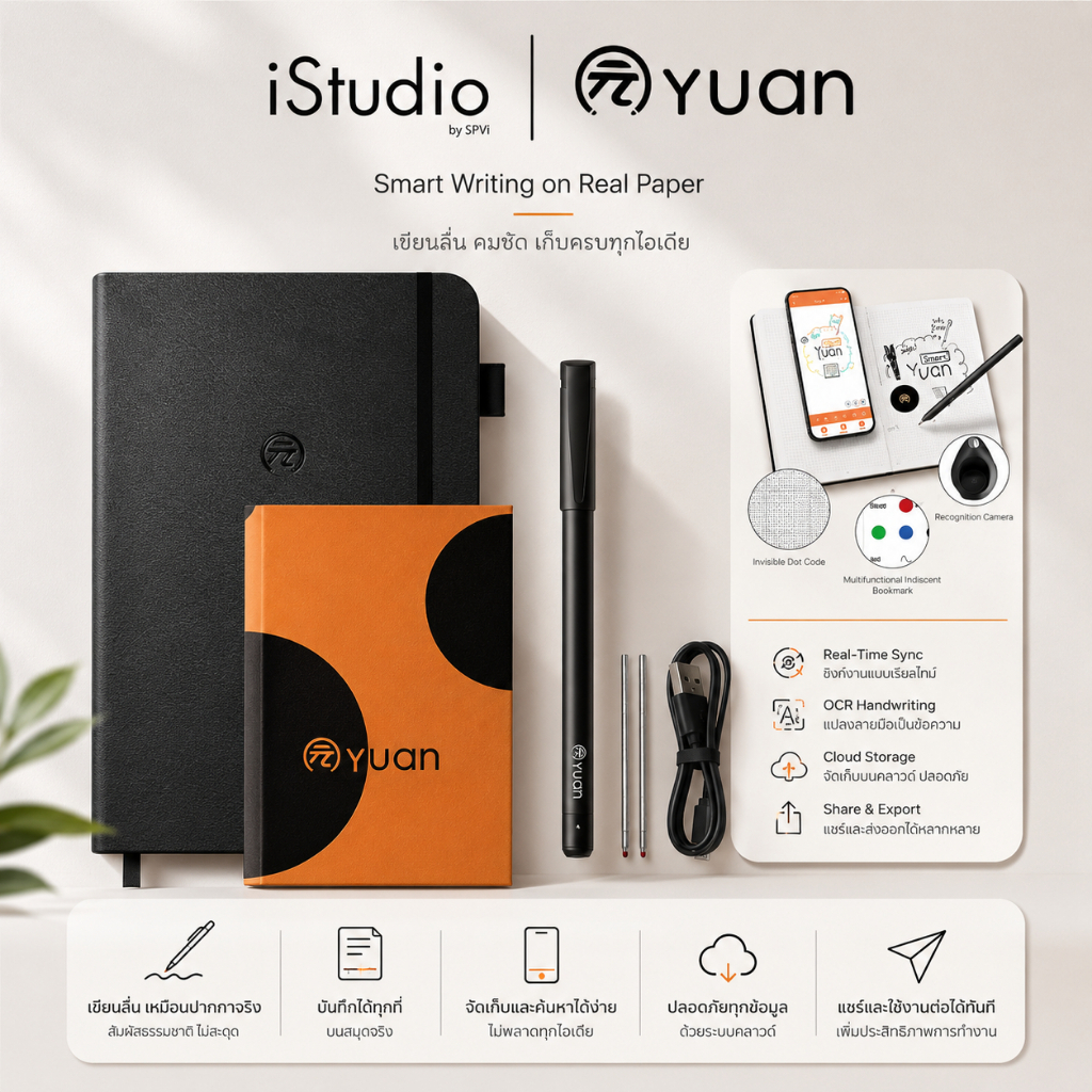 YUAN Smart Digital Notebook & Pen ชุดจดบันทึกดิจิทัล ของแท้ ประกันศูนย์ ...