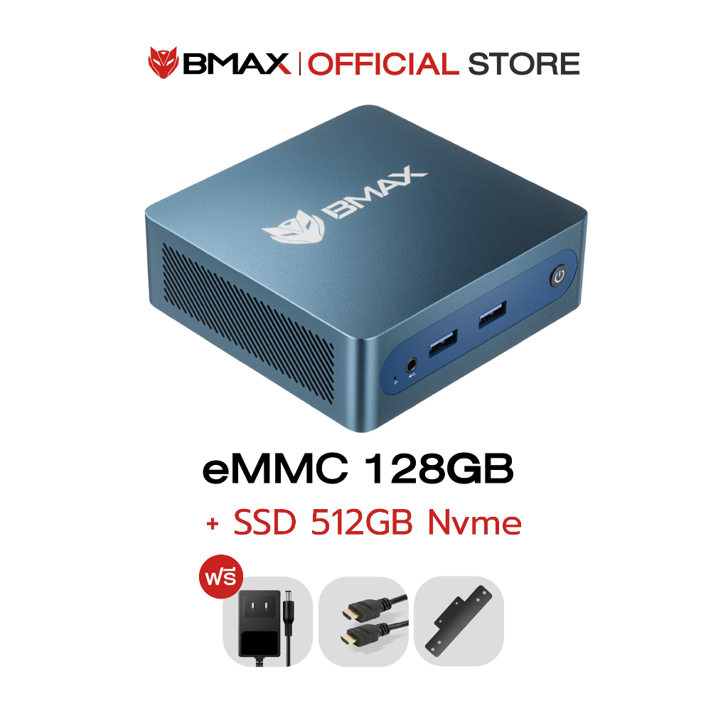 🇹🇭 (2026) BMAX B1 Plus Mini Pc│RAM 6GB / SSD 128GB eMMC│Intel