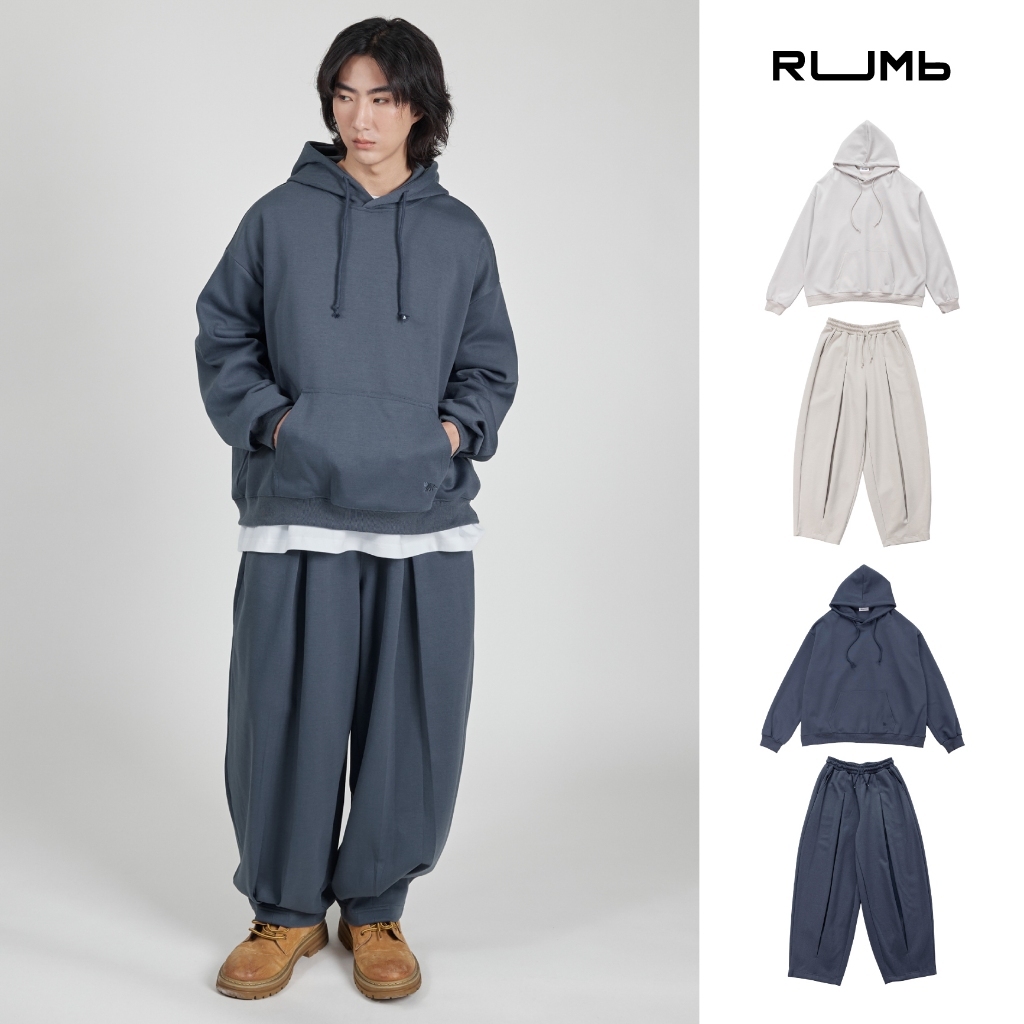 RUMb - ชุดเซต เสื้อฮู้ด กางเกงขายาว รุ่น RELAXED - Col. REBORN