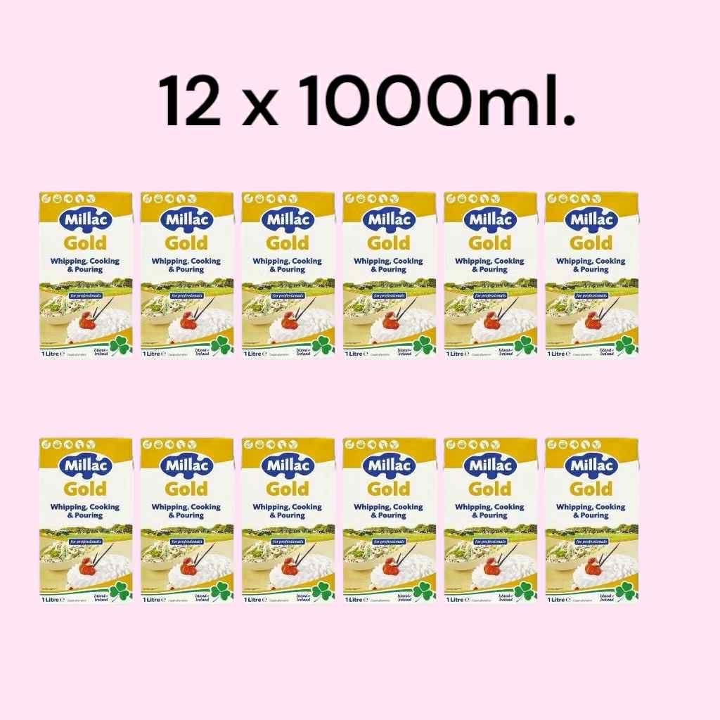 มิลแลค โกลด์ ครีม 12x1000 มล. MILLAC Gold Cream 12x1000 ml. | Shopee ...