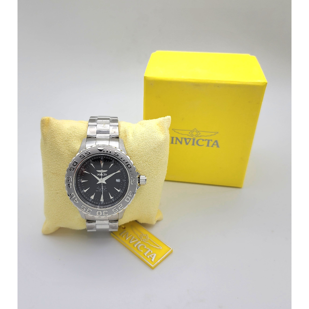 นาฬิกา INVICTA MEN'S 2300 PRO DRIVER AUTOMATIC BLACK DIAL STAINELSS ...