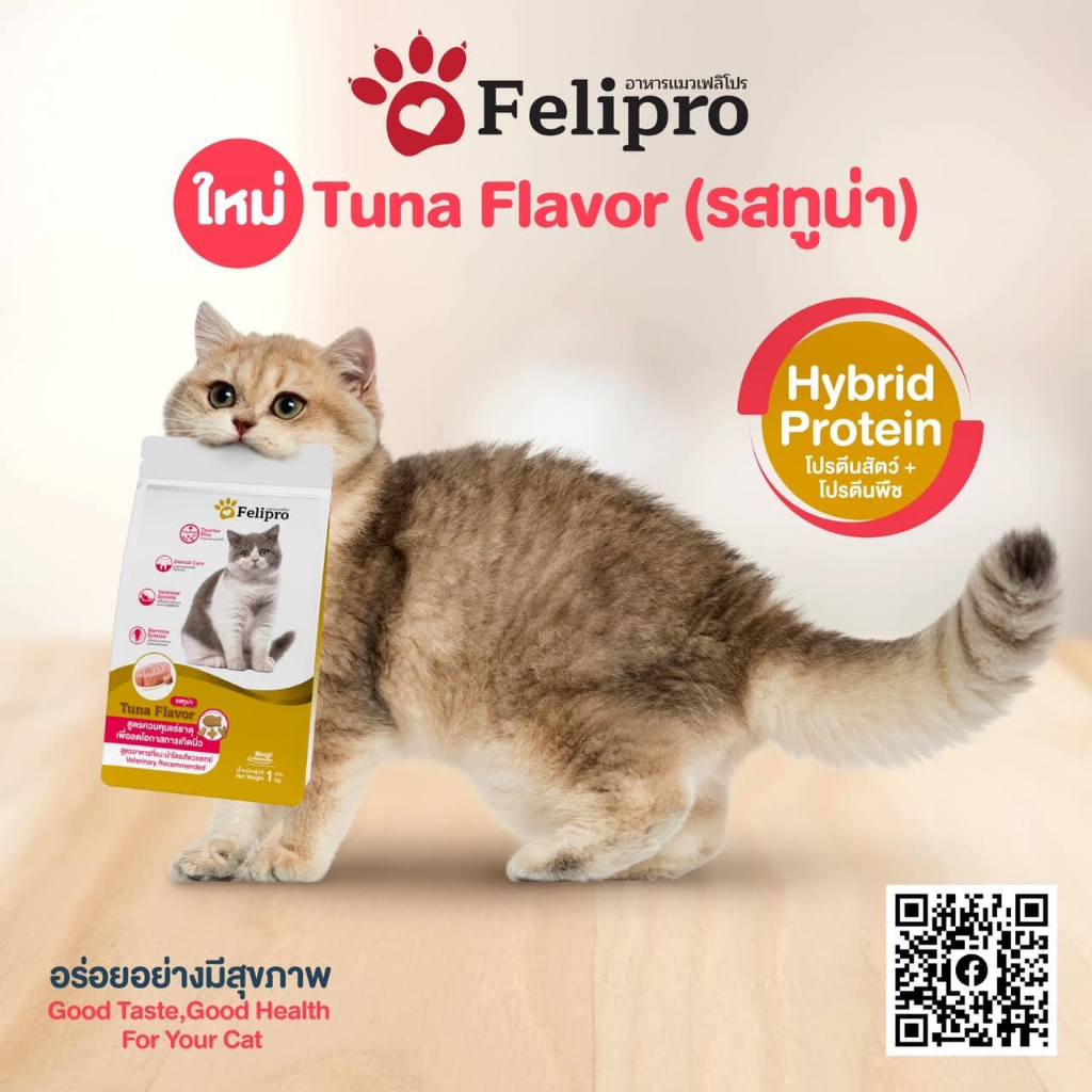 อาหารแมว Felipro สูตรทูน่าขนาด 8กก | Shopee Thailand