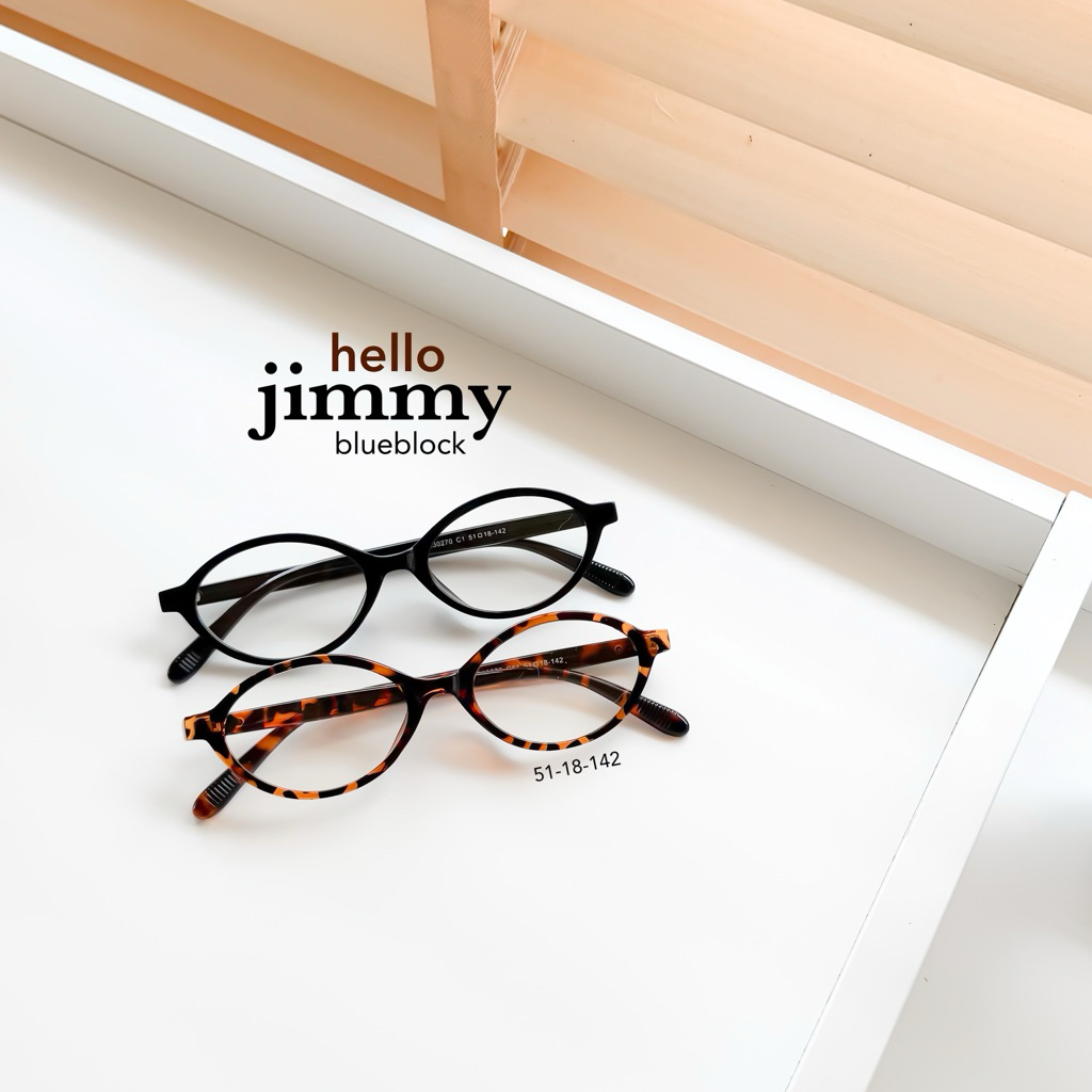 แว่นรุ่น hello jimmy เลนส์ใสกรองแสงไม่ใช่ออกแดดเปลี่ยนสี ป้องกันยูวี ...