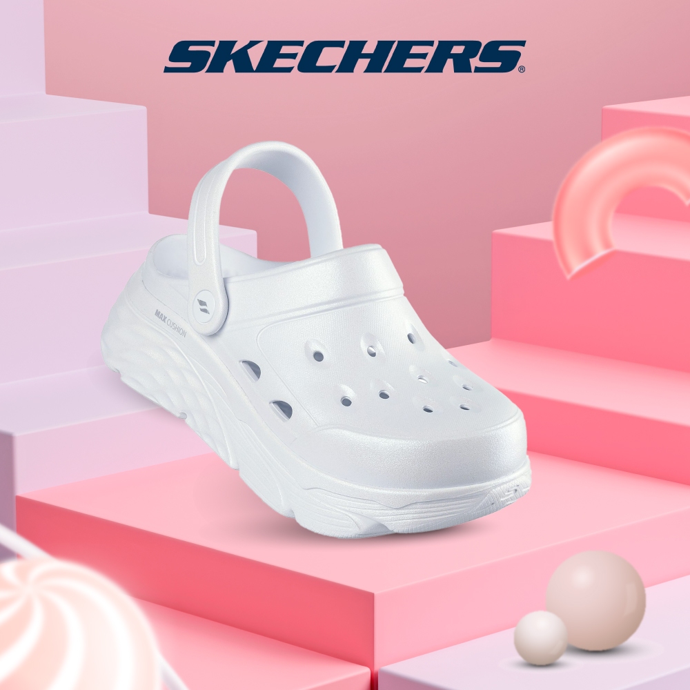Skechers สเก็ตเชอร์ส รองเท้าผู้หญิง Women Max Cushioning Foamies Shoes – 111657-WHT