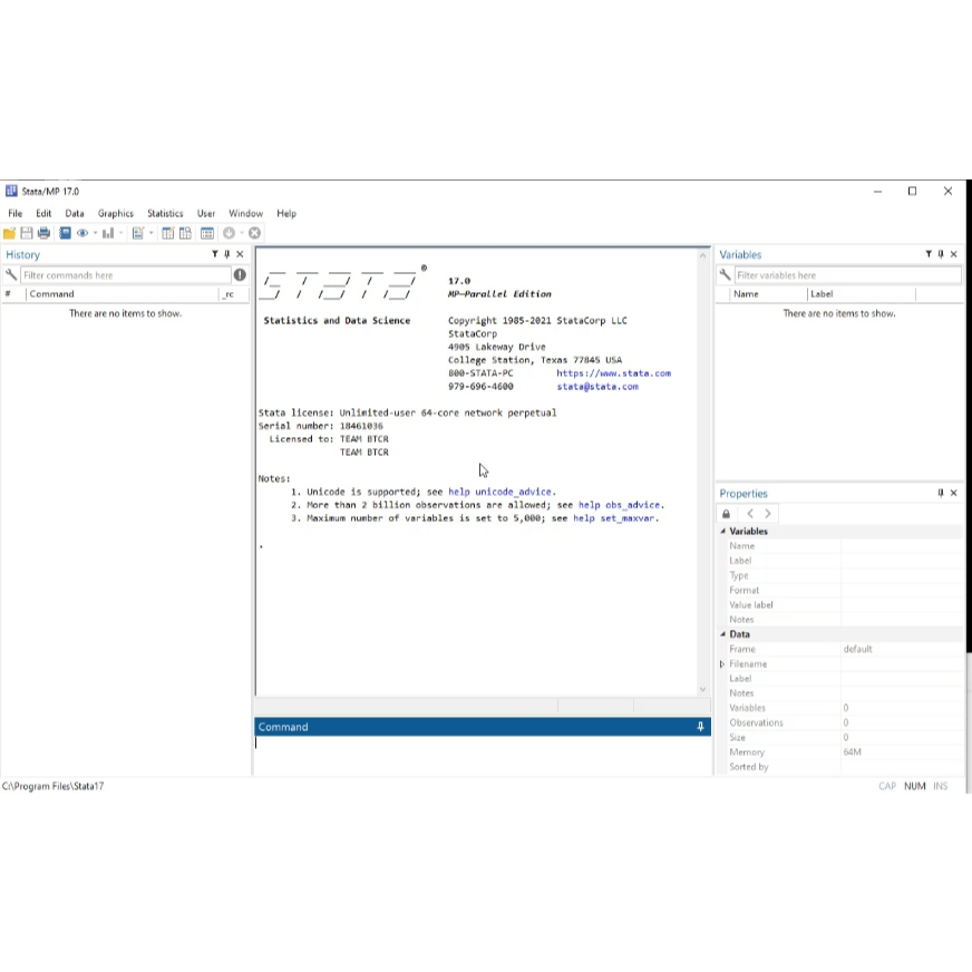 Stata MP 18 โปรแกรมวิเคราะห์ข้อมูล สำหรับ Windows และ Mac | Shopee Thailand