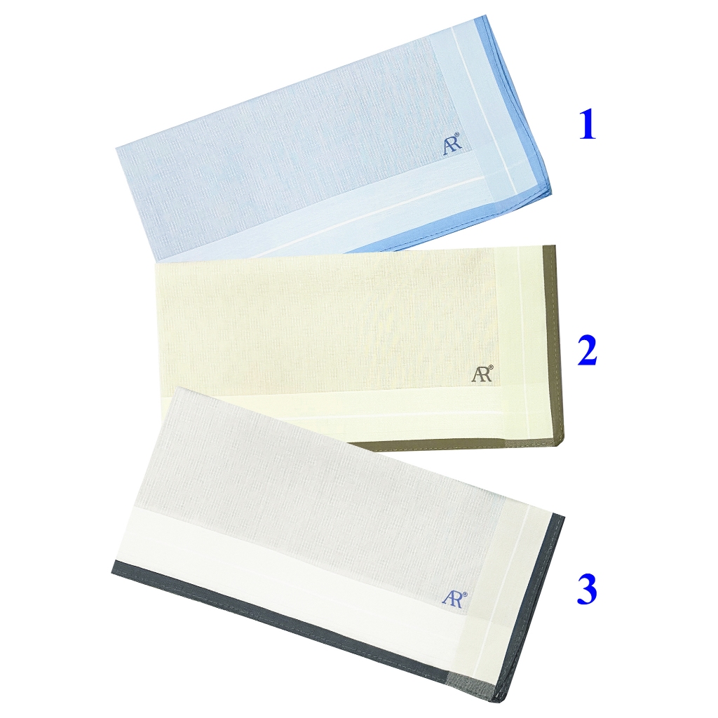 ANGELINO RUFOLO Handkerchief (ผ้าเช็ดหน้า) ผ้า 100% COTTON คุณภาพเยี่ยม ...
