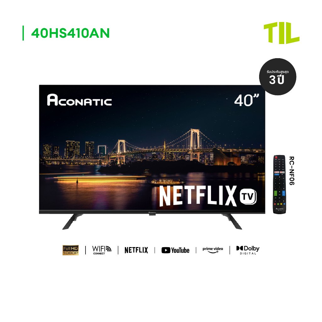 Aconatic LED Netflix TV Smart TV HD สมาร์ท ทีวี ขนาด 40 นิ้ว รุ่น ...