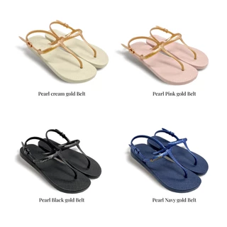 โปรโมชั่น Flash Sale : จัดส่งเร็ว Horse star premium รองเท้าแฟชั่นผู้หญิง สายปรับได้ สีเรียบ สีครีม สีชมพู สีน้ำเงิน สีดำ รองเท้ารัดส้น