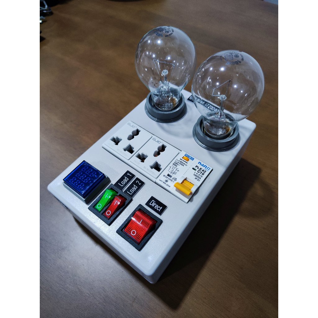 Safety plug ปลั๊กทดสอบอุปกรณ์ไฟฟ้า Test Load 220 V เลือกถ่วงหลอด 100W ...